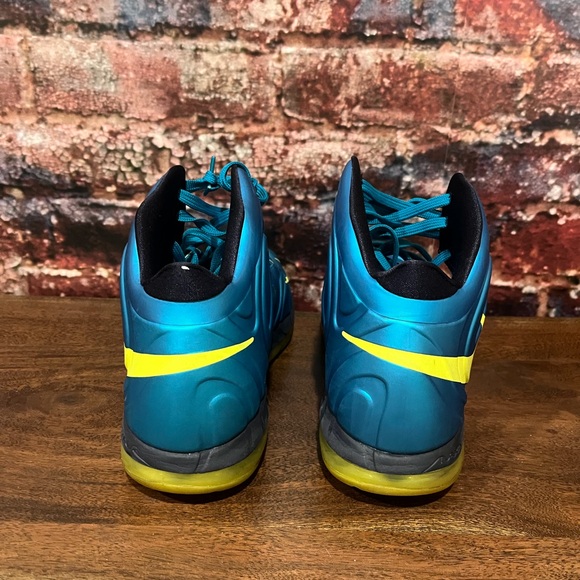 Preowned Nike Hyper Posite Maxair teal aqua blue yellow 10.5 - Picture 3 of 6